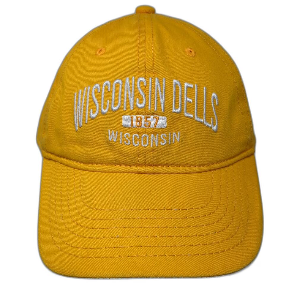 Strand Headwear Baseball Cap Yellow One Size Strapback Wisconsin Dells Hat